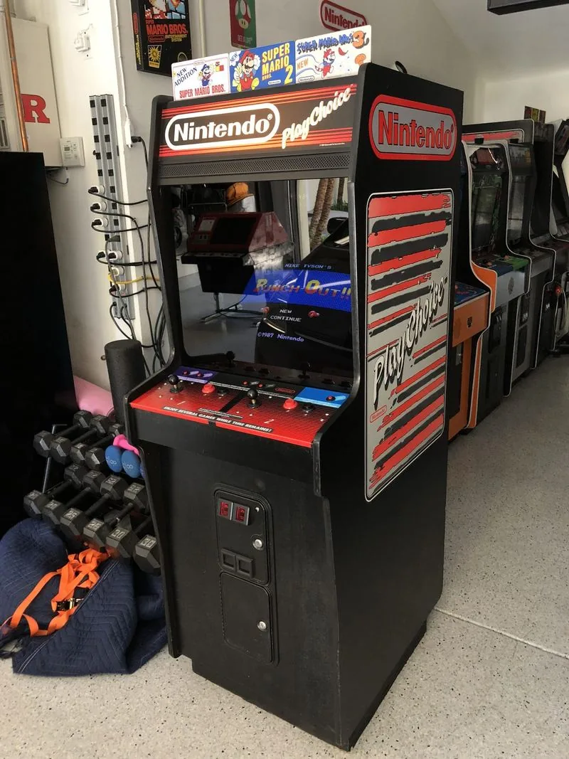 Nintendo PlayChoice-10 upright cabinet running Mike Tyson's Punch-Out