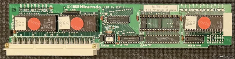 Nintendo PlayChoice-10 game board for Baseball Stars, component side