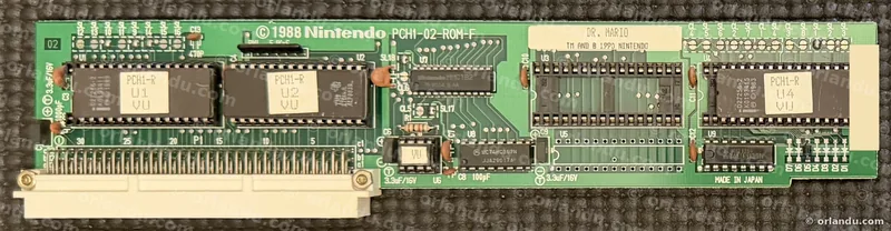 Nintendo PlayChoice-10 game board for Dr. Mario, component side