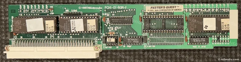 Nintendo PlayChoice-10 game board for Fester's Quest, component side