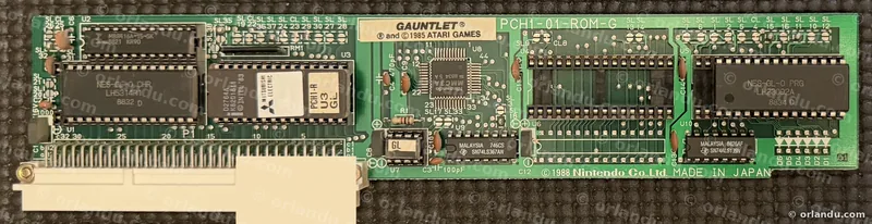 Nintendo PlayChoice-10 game board for Gauntlet, component side