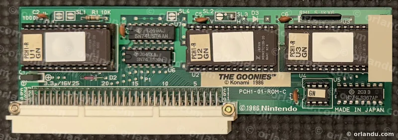 Nintendo PlayChoice-10 game board for The Goonies, component side