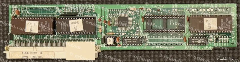 Nintendo PlayChoice-10 game board for Ninja Gaiden III, component side