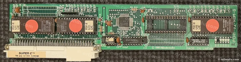 Nintendo PlayChoice-10 game board for Super C, component side