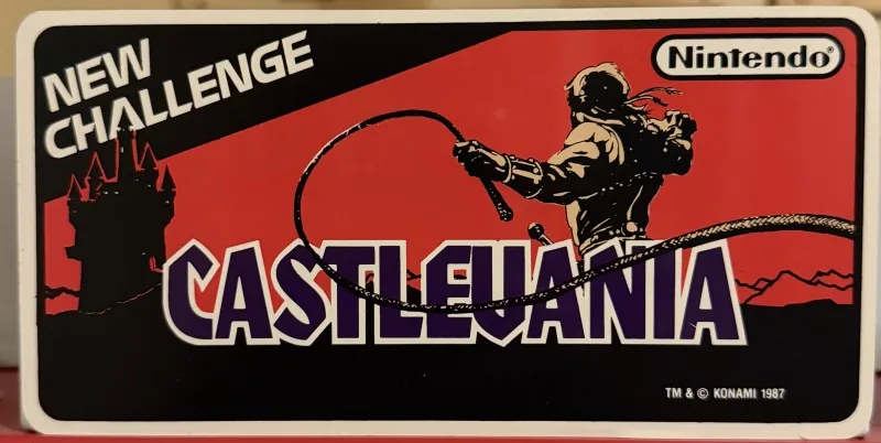 Original Nintendo PlayChoice-10 arcade topper for Castlevania