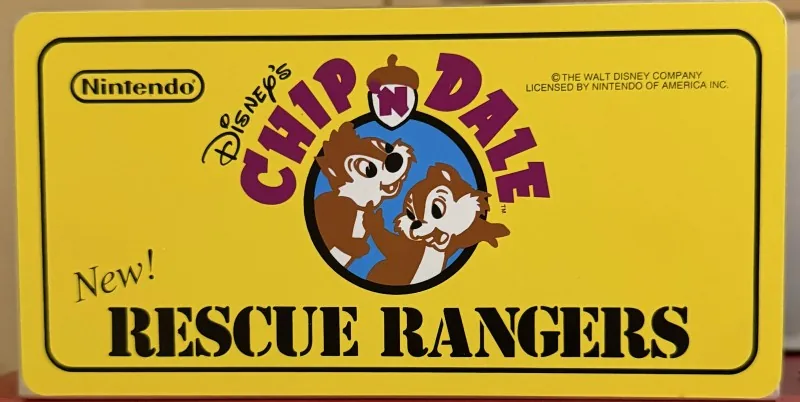 Original Nintendo PlayChoice-10 arcade topper for Chip 'n Dale Rescue Rangers