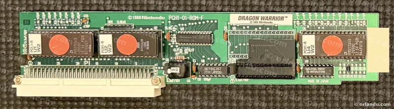 Dragon Warrior on a converted PlayChoice-10 board with save battery