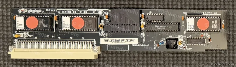 The Legend of Zelda on a custom PlayChoice-10 board with built-in save