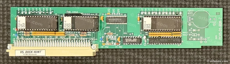 VS. Duck Hunt on a custom PlayChoice-10 board carrying both the arcade and console versions