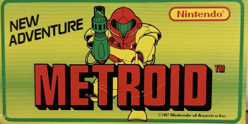 Original Nintendo PlayChoice-10 arcade topper for Metroid