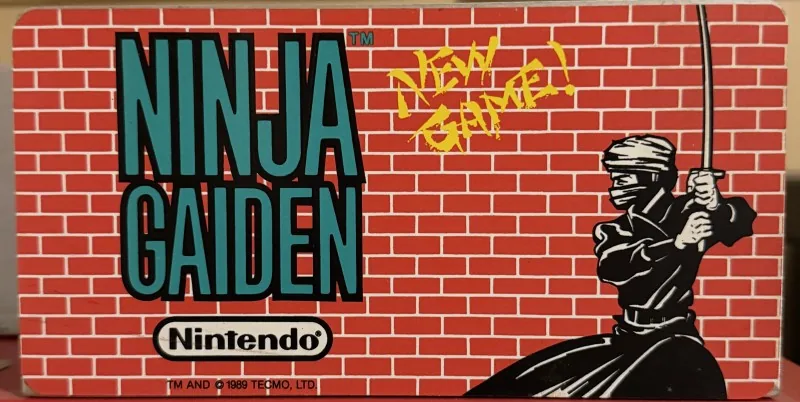 Original Nintendo PlayChoice-10 arcade topper for Ninja Gaiden