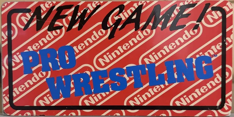 Original Nintendo PlayChoice-10 arcade topper for Pro Wrestling