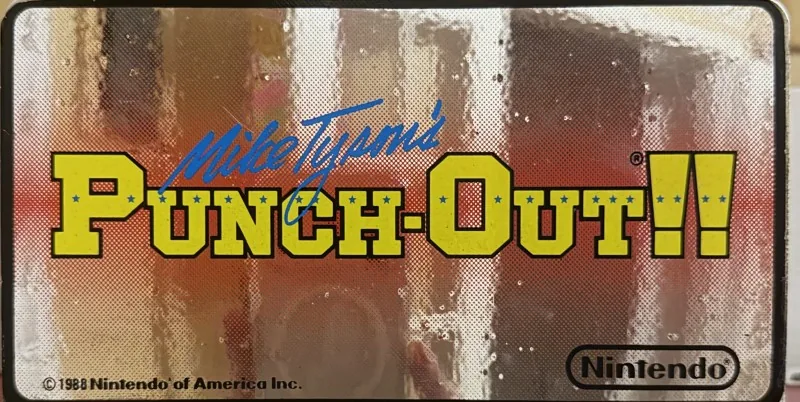 Original Nintendo PlayChoice-10 arcade topper for Mike Tyson's Punch-Out!!