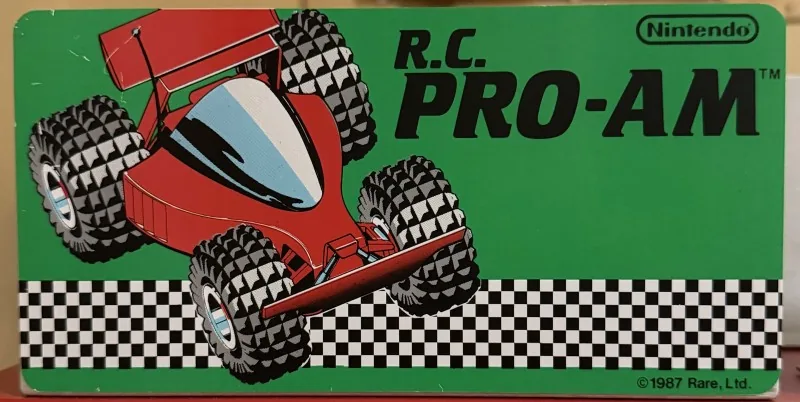 Original Nintendo PlayChoice-10 arcade topper for R.C. Pro-Am